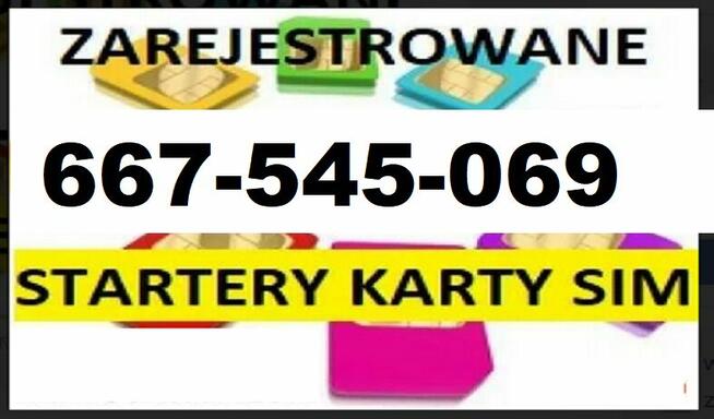 KARTY SIM PREPAID KARTA STARTERY ZAREJESTROWANE ANONIMOWE