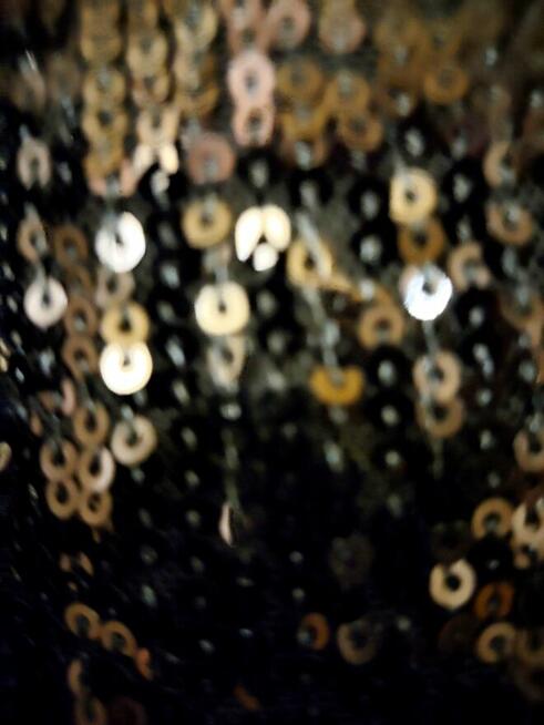 Sukienka z cekinami czarna