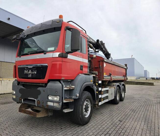 Wywrotka 6x6 z dzwigiem Man