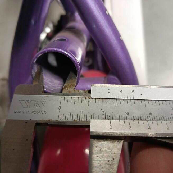 Rower dziecięcy fioletowo-różowy koła 16 + kółka boczne