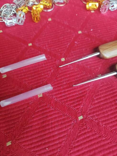 Szydełka do dredloków pierścienie do włosów dredlock dredy