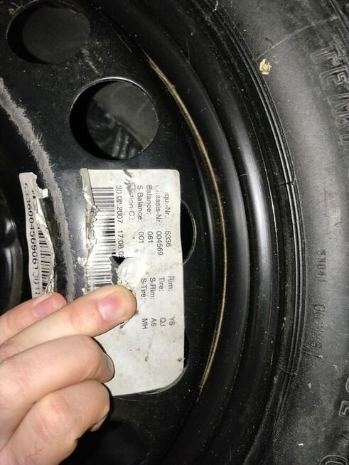 Koło dojazdowe dojazdówka Continental 5x110 T 115/70 R16 (Op