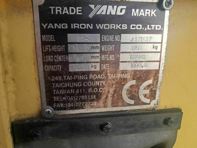 Wózek widłowy Yang 1998r.