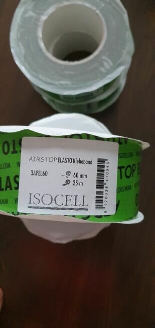 Taśma mocnoklejąca Isocell Airstop Elasto 60 mm x 25 lfm