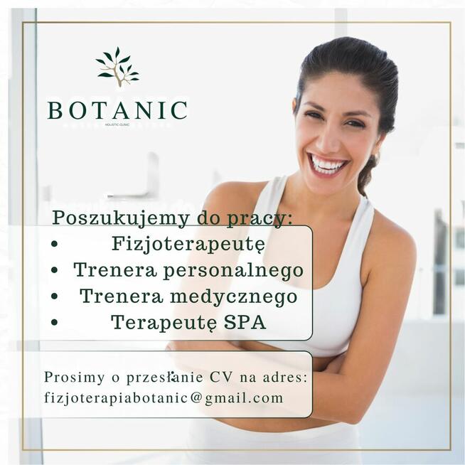 Poszukujemy do pracy: fizjoterapeutę/masażystę/kosmetologa