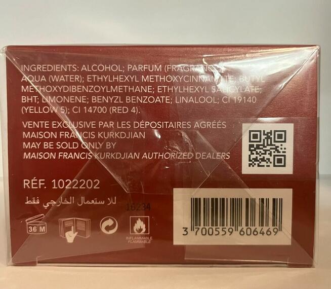 Maison Francis Kurkdjian Baccarat Rouge 540 Extrait