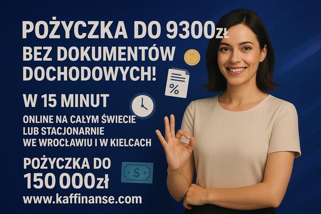 Pożyczka ONLINE BEZ BIK!