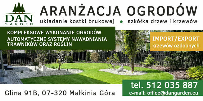 Profesjonalne ogrody i prace ziemne – DANGARDEN