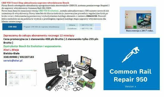 0986610710 CRI/CRIN 3 Etap Bosch regulacja wtryskiwaczy CR