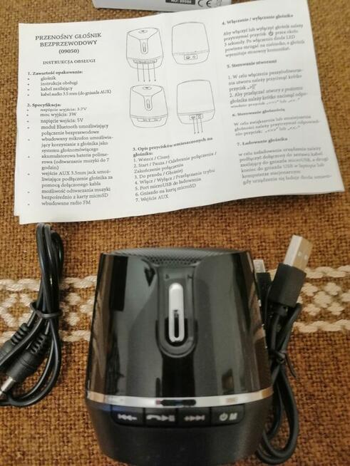 GŁOŚNICZEK BLUETOOTH DO SŁUCHANIA MUZYKI, RADIA