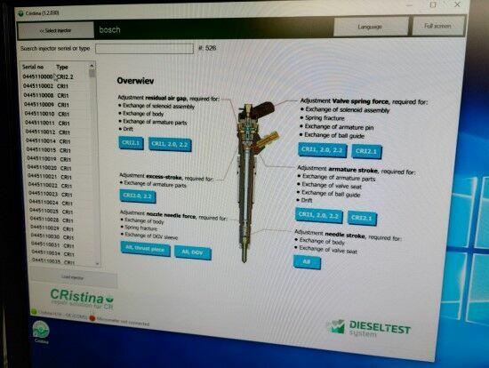 Eps 205 tester wtryskiwaczy stół probierczy Bosch
