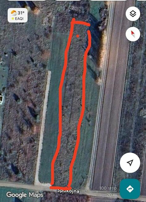 Działka rolno-budowlana 41 arów – Tokarnia, gmina Chęciny