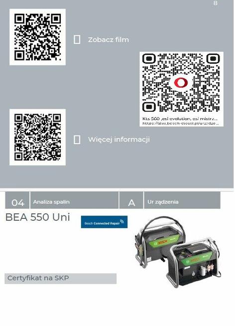 BEA 550 uni otto 15000 pln brutto zestaw