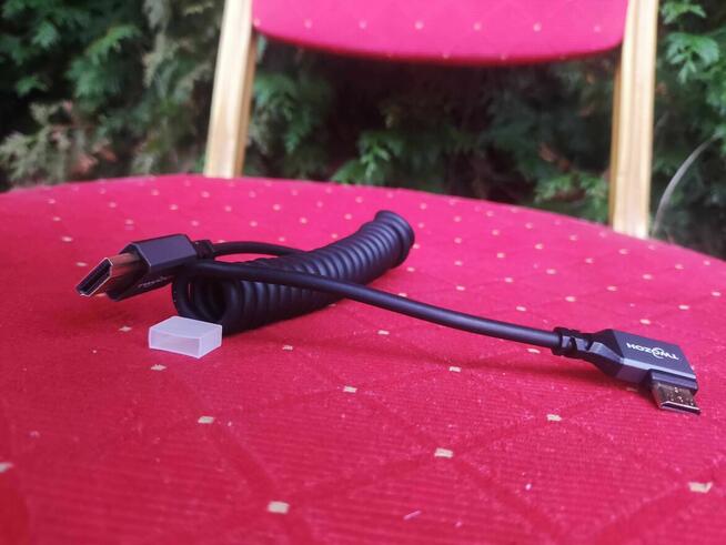 Kabel mini HDMI do HDMI przewód sprężynowy HOZOAL