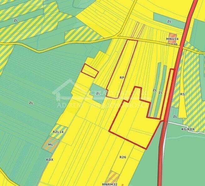 Działka rolna Uściąż gm. Karczmiska, Uściąż