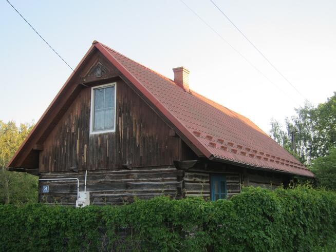 chata wiejska z bali siedlisko odnowiona