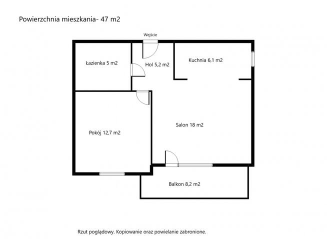 Wysoki standard wykończenia. Ciche mieszkanie 47 m2. Józefosław / Warszawa