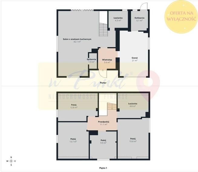 Modrzewie, nowy dom wolnostojący TYLKO 6 500/mkw