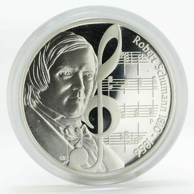 5000 szt !!! DOLLAR 2010 WIELCY KOMPOZYTORZY CHOPIN 1 oz Ag