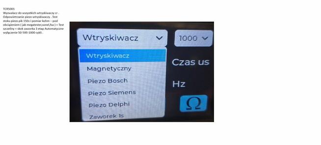 Tcr5001 wyzwalacz i tester cewki VDo 145v pik