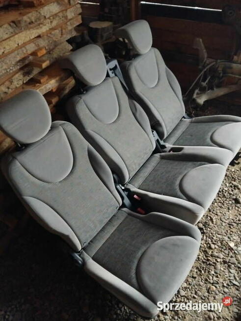 Fotele kanapa siedzenia 3 rząd Expert Scudo Jumpy II 06-16r