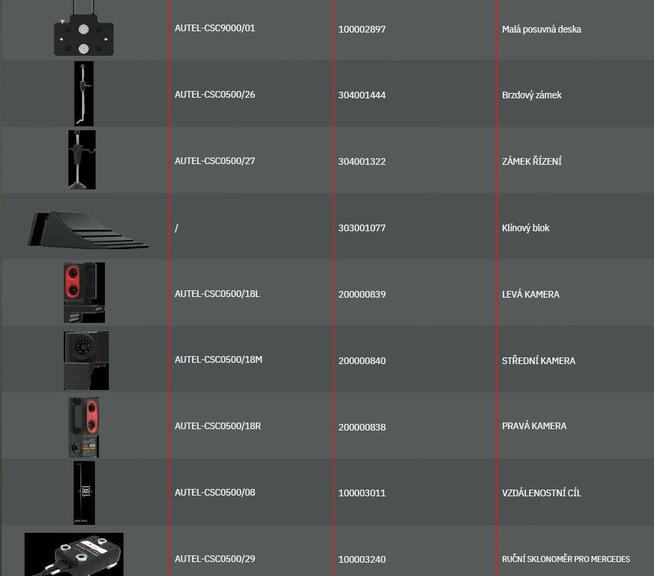 Autel Adas Rama IA900WA regulacja zawieszenia