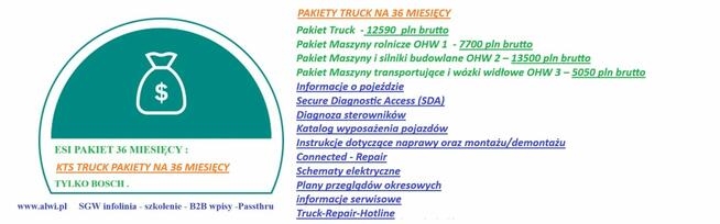 KTS 560 9700 pln brutto + SDA / SGW abonament