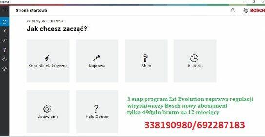 0986610710 CRI/CRIN 3 Etap Bosch regulacja wtryskiwaczy CR