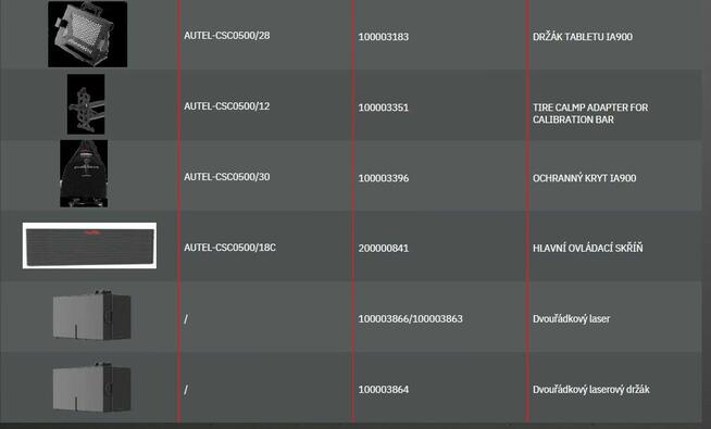 Autel Adas Rama IA900WA regulacja zawieszenia
