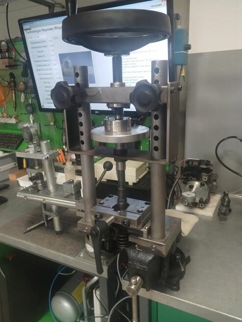 Imadło + 3 etap do CR i UI - regulacja i pomiar skoku w CR