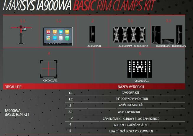 Autel Adas Rama IA900WA regulacja zawieszenia