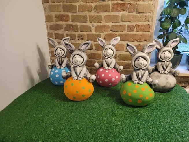 kogut gipsowy kogucik wielkanocny królik baranek wielkanocny