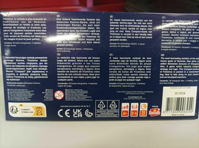 Triominos Compact – Kultowa Gra Logiczna (Wersja Podróżna)