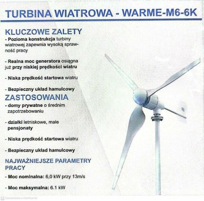 Turbina pozioma wraz z instalacją PV i Magazynem energii