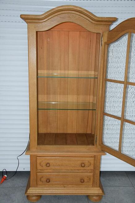 witryna z drewna dębowego - jak nowa