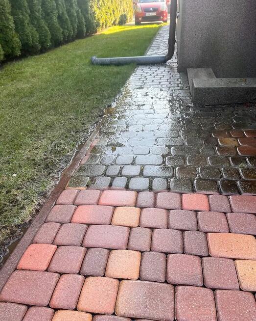 Mycie dachu, elewacji i kostki