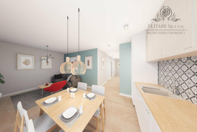 Mieszkanie 3pok, 59,43m2 z ogrodem 23,62m2 + miejsce w garażu/ Brochów Wrocław