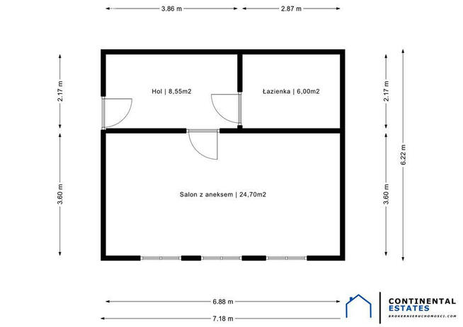 Nowe Boguszyce | 39,25 m² | parter | garaż gratis
