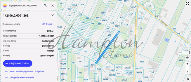 Działka inwestycyjna Dawidy Bankowe gm. Raszyn, Starzyńskiego