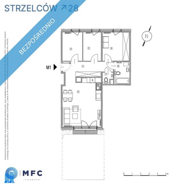 DOSTĘPNE JUŻ 4-pokojowe mieszkanie w nowo wybudowanym budynku