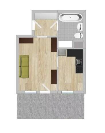 Kawalerka z balkonem- Obrońców Tobruku 36