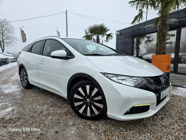 Honda Civic 1.6d#120PS#Ledy#Nav#Climatr#Kamera#Alus#Serwis#Gwarancja#Biała Perła!!