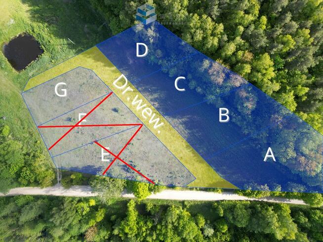 Działka budowlana Wądzyn gm. Dąbrówno