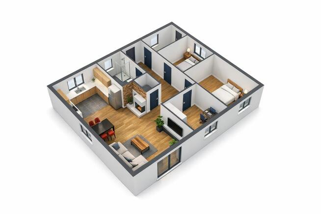 Dom Kombornia gm. Korczyna, Sośnina