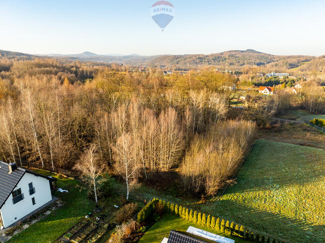 Krzywaczka - działka pod bliźniaka, dwa domy.