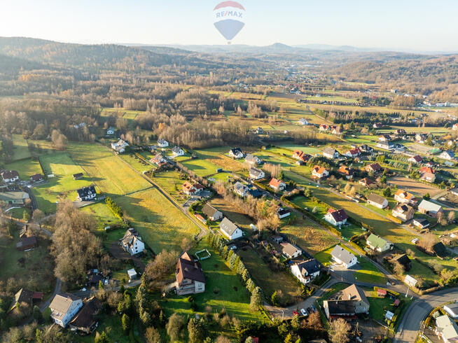Krzywaczka - działka pod bliźniaka, dwa domy.