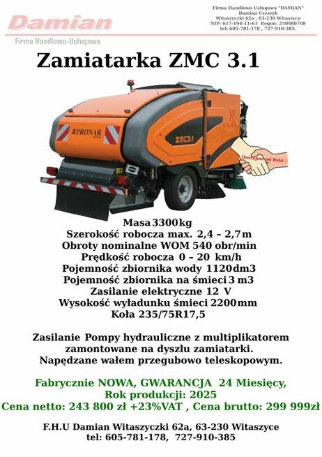 Zamiatarka Pronar ZMC 3.1