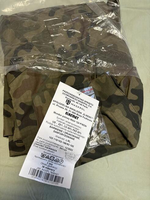 3 komplety Mundur polowy WZ 124 nowy , rękawiczki i pasek
