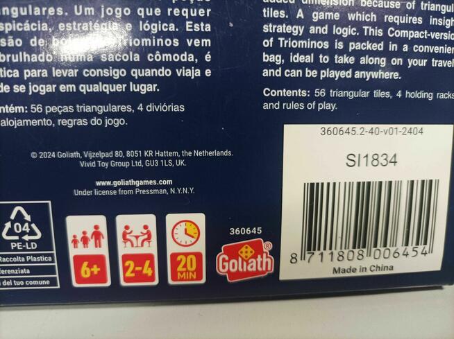 Triominos Compact – Kultowa Gra Logiczna (Wersja Podróżna)