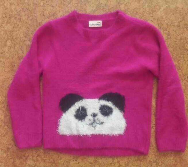 Sweterek Panda firmy Coccodrillo rozmiar 122